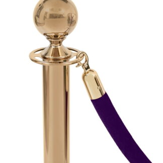 Cordon de catifea violet – cârlig auriu