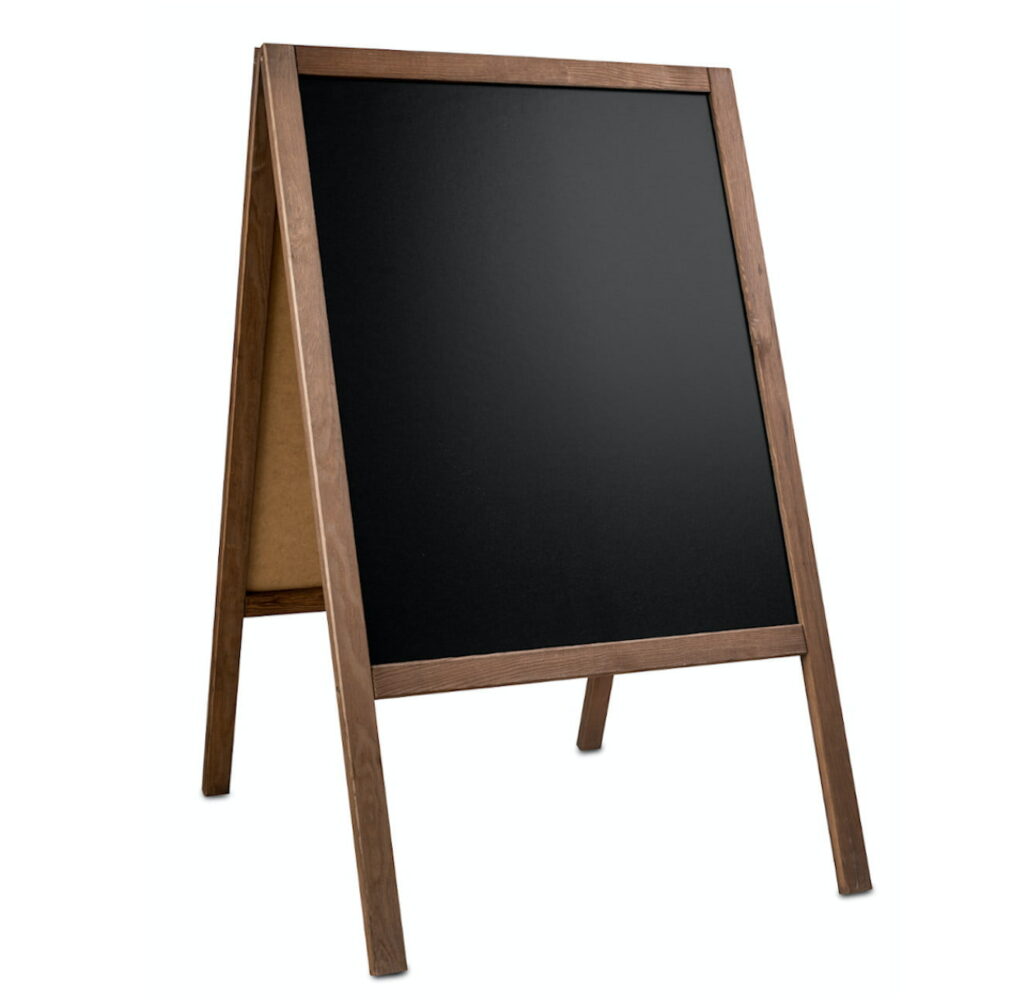 Panou stradal din lemn (blackboard) Classic M (60x100 cm)