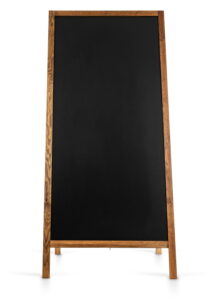 Panou stradal din lemn (blackboard) Classic XL (72x160 cm)