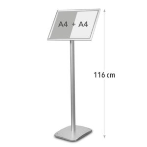 Stand Informativ/menu Standard, argintiu - A3
